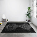 Sacred Geometry Rug, Abstract Spiritual Art