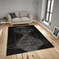 Sacred Geometry Rug, Abstract Spiritual Art