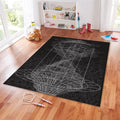 Sacred Geometry Rug, Abstract Spiritual Art