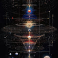 Cosmic Solar System Rug, Detailed Galaxy Map