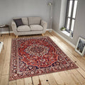 Traditional Persian Style Rug, Red Medallion