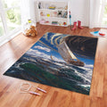 Stormy Sea Rug, Celestial Abstract Sky