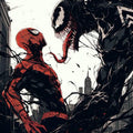 Spider-Man vs Venom Rug, Marvel Comics Art