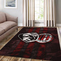 AC Milan Ultras Rug, Hooded Skull Art