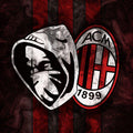 AC Milan Ultras Rug, Hooded Skull Art