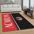 AC Milan Rug, Hexagon Pattern Design