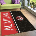 AC Milan Rug, Hexagon Pattern Design