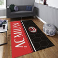 AC Milan Rug, Hexagon Pattern Design