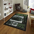 Toyota AE86 Rug, Acid Green JDM Poster