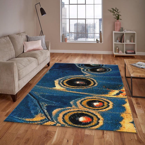 Blue Morpho Wing Mat, Detailed Nature Print
