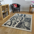 Negative Space Tree Carpet, Abstract Nature Art