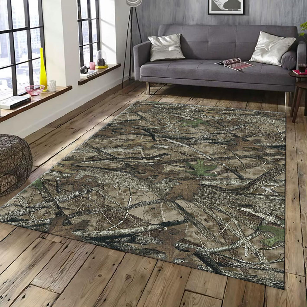 Woodsman Decor Mat, Rustic Nature Design