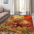 Vibrant Grizzly Mat, Surreal Landscape Design