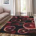 Painted Strawberries Mat, Artistic Food Illustration