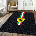 Ferrari Italian Flag Tricolore Rug Honeycomb Mesh Prancing Horse
