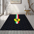 Ferrari Italian Flag Tricolore Rug Honeycomb Mesh Prancing Horse
