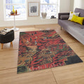 Japanese Mythology Rug, Traditional Ukiyo-e Art