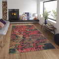 Japanese Mythology Rug, Traditional Ukiyo-e Art