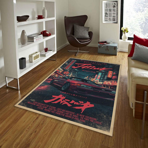 Nissan Skyline GT-R R32 Rug, JDM Legend Art