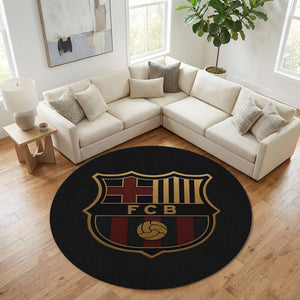 Barcelona Round Rug, Barça Fan Circle Carpet