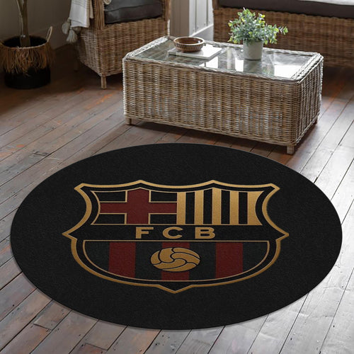 Barcelona Round Rug, Barça Fan Circle Carpet
