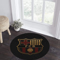 Barcelona Round Rug, Barça Fan Circle Carpet