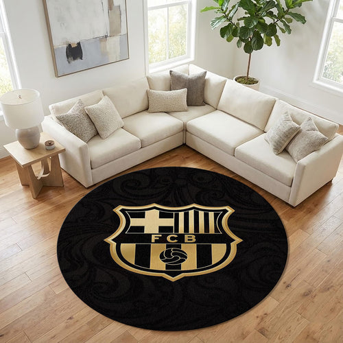 FC Barcelona Rug, Barcelona Fc Round Rug