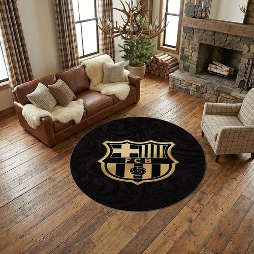 FC Barcelona Rug, Barcelona Fc Round Rug
