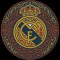 Real Madrid Round Rug, Football Fan Circle Carpet