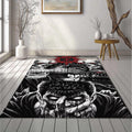 Berserk Rug Dark Fantasy Gothic Manga Fan Mat High Contrast Red