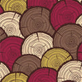 Stylized Wood Slice Rug Tree Ring Log Pile Rustic Cabin Decor