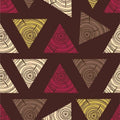 Geometric Wood Slice Triangle Rug Modern Rustic Tree Ring Pattern