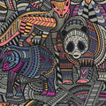 Maximalist Psychedelic Tribal Animal Rug
