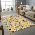 Cute Construction Vehicle Pattern Rug