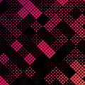 Neon Halftone Gradient Geometric Rug
