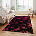 Neon Halftone Gradient Geometric Rug