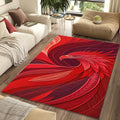 Majestic Phoenix Bird Geometric Rug