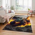 Realistic Monster Truck Off-Road Rug