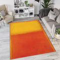 Rothko Style Color Field Rug Abstract Orange Art Mat Minimalist