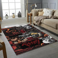 Berserk Chaotic Collage Rug Guts Demon Blood Red Black Anime Mat