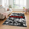 Berserk Manga Collage Rug Guts Berserker Armor Black White Mat