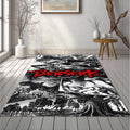 Berserk Manga Collage Rug Guts Berserker Armor Black White Mat