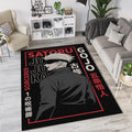 Gojo Pop Art Poster Rug JJK Hope Style Red Blue Fan Mat Manga