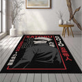 Gojo Pop Art Poster Rug JJK Hope Style Red Blue Fan Mat Manga