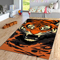 Roaring Tiger Face Rug Man Cave Gaming Room Decor Non-Slip
