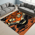 Roaring Tiger Face Rug Man Cave Gaming Room Decor Non-Slip