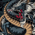 Japanese Dragon Tattoo Rug Man Cave Gaming Room Decor Non-Slip