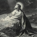 Jesus Prayer Gethsemane Rug Religious Living Room Decor Washable