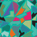 Teal Memphis Style Geometric Rug Teen Bedroom Gaming Room Decor