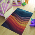 Colorful Pixel Art Mosaic Rug Gaming Room Office Decor Non-Slip